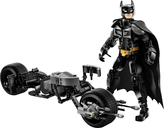 LEGO Batman Construction Figure and the Bat-Pod Bike (76273-1) set, 2024