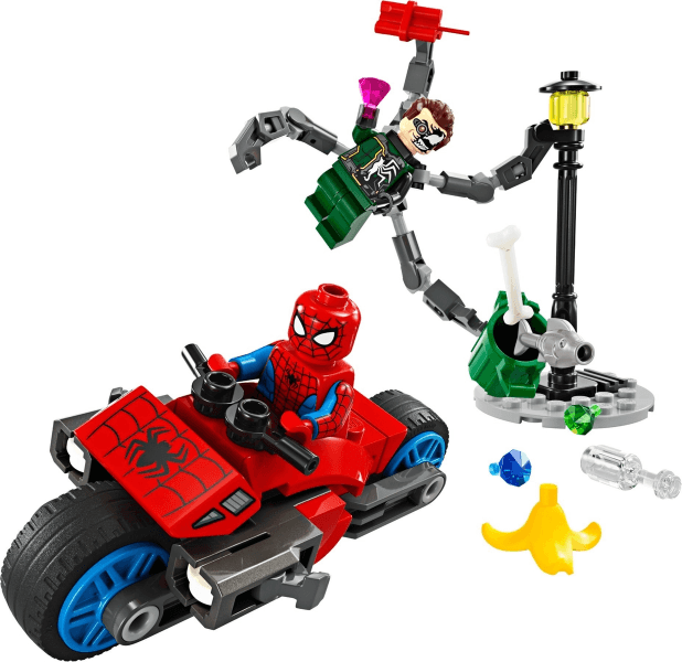 LEGO Motorcycle Chase: Spider-Man vs. Doc Ock (76275-1) set, 2024