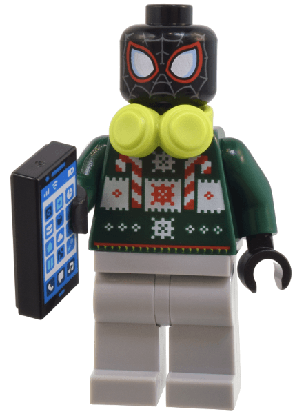 LEGO Advent Calendar 2024, Super Heroes, Spider-Man (Day 13) - Miles Morales with Headphones and Cell Phone (76293-14) set, 2024