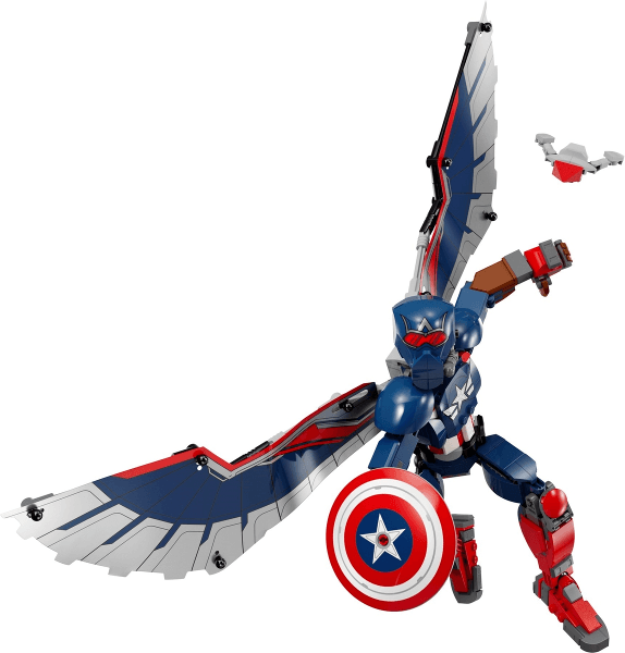 LEGO New Captain America Construction Figure (76296-1) set, 2024