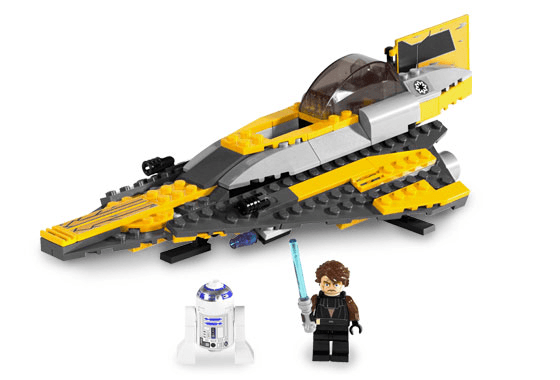 LEGO Anakin's Jedi Starfighter, Clone Wars White Box (7669-2) set, 2008
