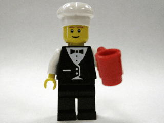 LEGO Advent Calendar 2009, City (Day 13) - Chef and Cup (7687-14) set, 2009
