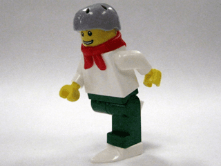 LEGO Advent Calendar 2009, City (Day  4) - Minifigure on Skates (7687-5) set, 2009