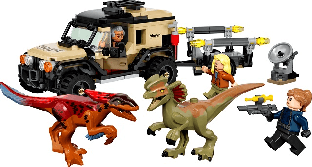 LEGO Pyroraptor & Dilophosaurus Transport (76951-1) set, 2022