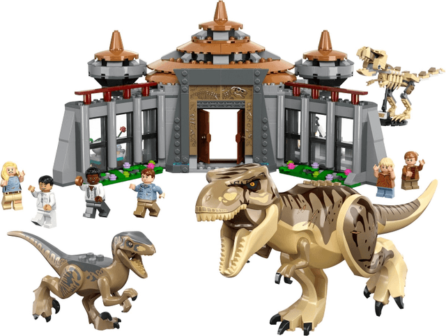 LEGO Visitor Center: T. rex & Raptor Attack (76961-1) set, 2023