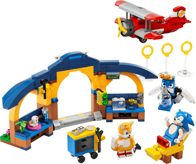 LEGO Tails' Workshop and Tornado Plane (76991-1) set, 2023