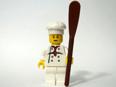 LEGO Advent Calendar 2008, City (Day 10) - Chef and Paddle (7724-11) set, 2008