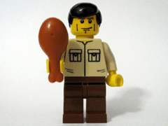 Advent Calendar 2008, City (Day  1) - Minifigure and Drumstick