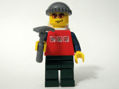 LEGO Advent Calendar 2008, City (Day 22) - Hiker with Ice Axe (7724-23) set, 2008