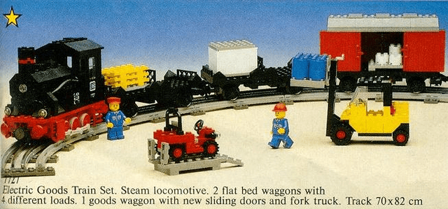LEGO Freight Steam Train (7727-1) set, 1983