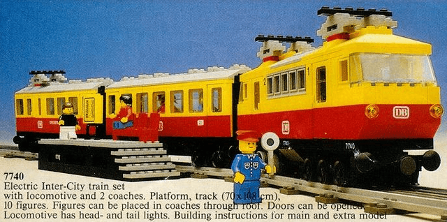 LEGO Inter-City Passenger Train (7740-1) set, 1980