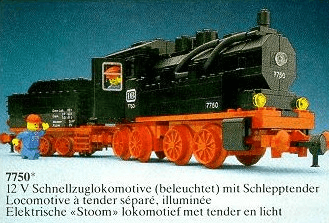 LEGO Steam Engine (7750-1) set, 1980