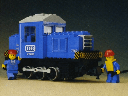LEGO Electric Diesel Locomotive (Diesel Shunter Locomotive) (7760-1) set, 1980