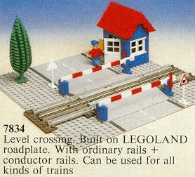 LEGO Level Crossing Manual (7834-1) set, 1980