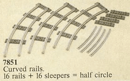 8 Curved Rails Gray 4.5v