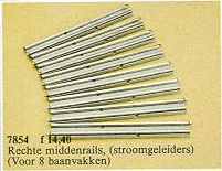 8 Straight Electric Rails Gray 12v
