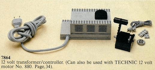 LEGO Transformer / Controller 12V (7864-1) set, 1980