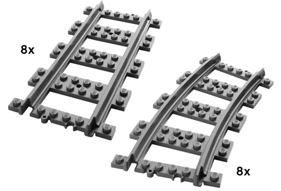 LEGO Straight & Curved Rails (7896-1) set, 2006