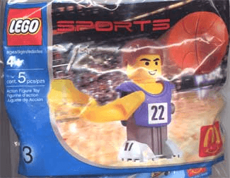 LEGO McDonald's Sports Set Number 3 - Blue Basketball Player #22 polybag (7917-1) set, 2004