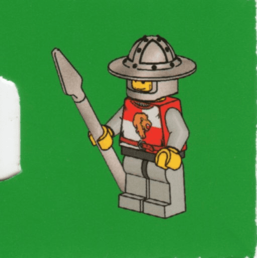 LEGO Advent Calendar 2010, Kingdoms (Day 19) - Lion Knight with Spear (7952-20) set, 2010