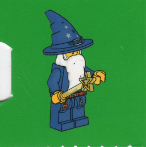 LEGO Advent Calendar 2010, Kingdoms (Day 24) - Blue Wizard with Wand (7952-25) set, 2010