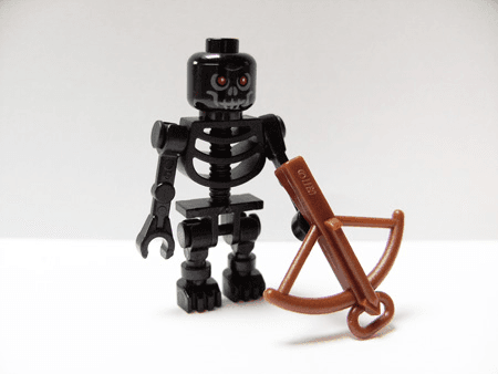 LEGO Advent Calendar 2008, Castle  (Day 6) - Black Skeleton with Crossbow (7979-7) set, 2008
