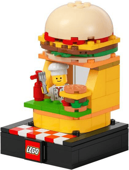 Bricktober Brick Bites Set 4/4 - Burger Stall (2024 Toys "R" Us Exclusive)