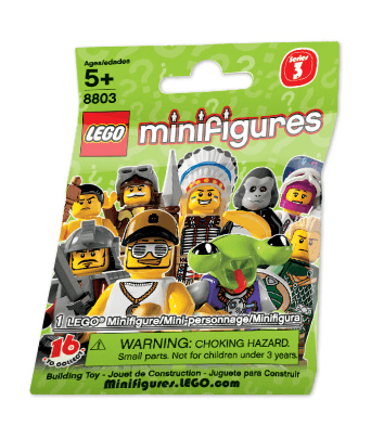 LEGO Minifigure, Series 3 (Complete Random Set of 1 Minifigure) (8803-1) set, 2011