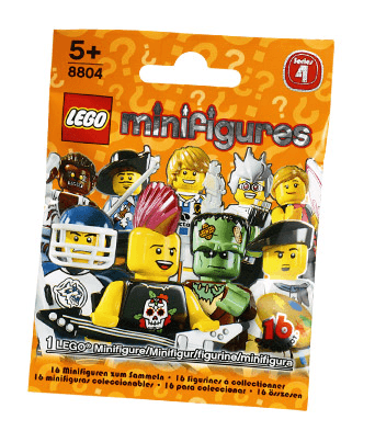 LEGO Minifigure, Series 4 (Complete Random Set of 1 Minifigure) (8804-1) set, 2011