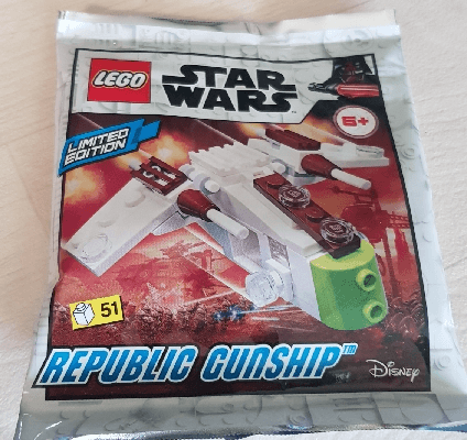 LEGO Republic Gunship - Mini foil pack (912178-1) set, 2021