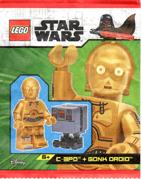 LEGO C-3PO and Gonk Droid paper bag (912310-1) set, 2023