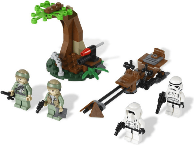 LEGO Endor Rebel Trooper & Imperial Trooper Battle Pack (9489-1) set, 2012