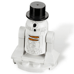 LEGO Advent Calendar 2012, Star Wars (Day 23) - Snowman R2-D2 (9509-24) set, 2012