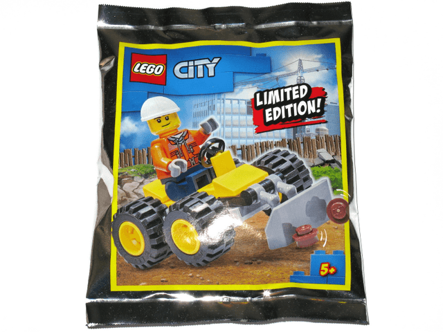 LEGO Construction Worker with Bulldozer foil pack #1 (952003-1) set, 2020