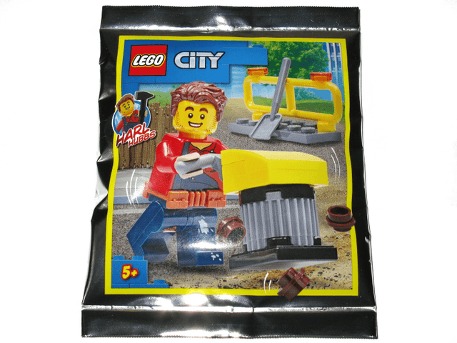 LEGO Harl Hubbs with Tamping Rammer foil pack (952018-1) set, 2020