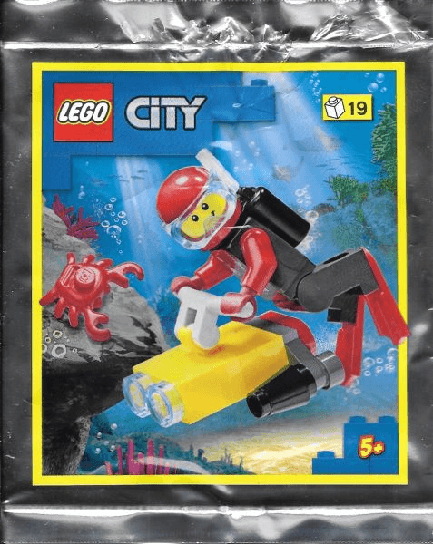 LEGO Diver and Crab foil pack (952107-1) set, 2021