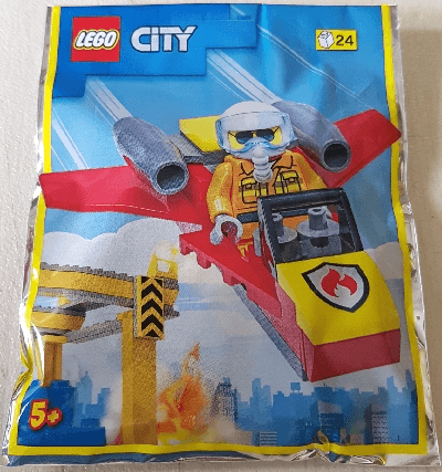 LEGO Firefighter Woman with Jet foil pack (952209-1) set, 2022