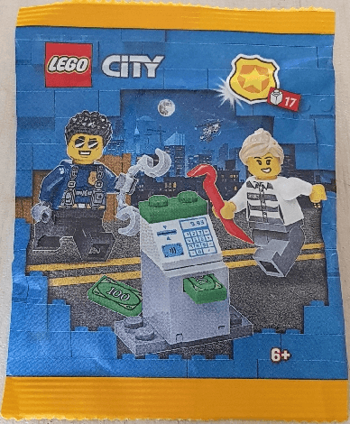 LEGO Policeman and Crook with ATM paper bag (952304-1) set, 2023