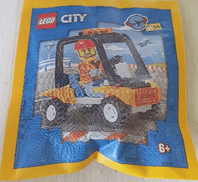 LEGO Airport Worker with Service Car paper bag (952306-1) set, 2023