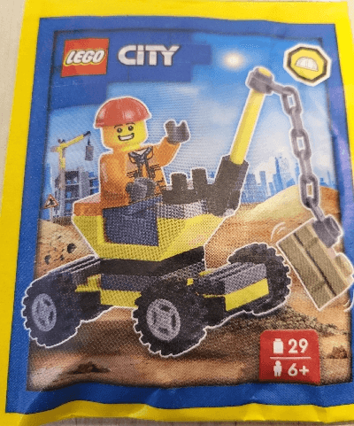 LEGO Builder with Crane paper bag (952401-1) set, 2023