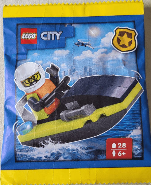 LEGO Police Officer with Jet Ski paper bag (952408-1) set, 2024