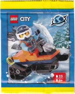 Arctic Explorer with Snowmobile paper bag