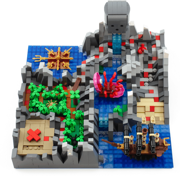 LEGO Isle of Peril (BL19005-1) set, 2019