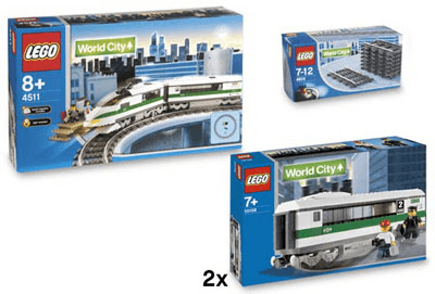 LEGO Deluxe High Speed Train Collection (K10158-1) set, 2005
