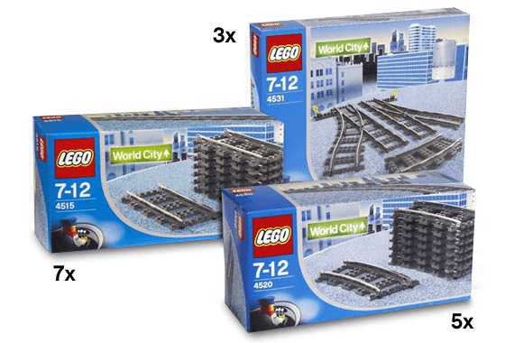 LEGO Ultimate Track Kit (K4515-1) set, 1992