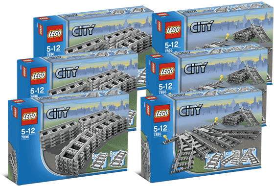 LEGO Deluxe Track for RC Trains (K7896-1) set, 2006