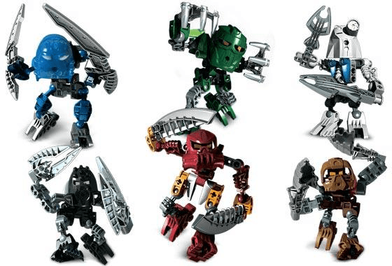 LEGO Matoran of Voya Nui Collection (8721, 8722, 8723, 8724, 8725, 8726) (K8725-1) set, 2006