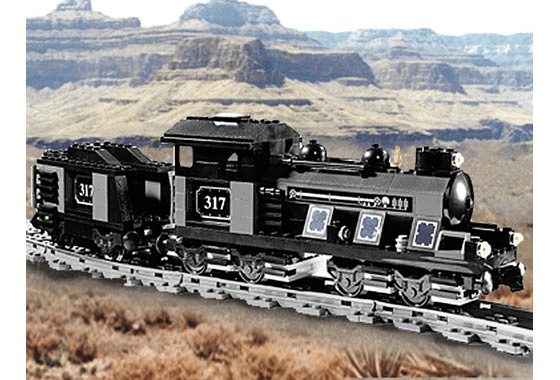 LEGO Large Train Engine with Tender Gray (KT207-1) set, 2001