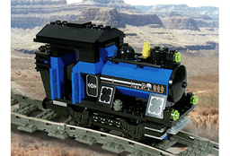 Small Train Engine Blue