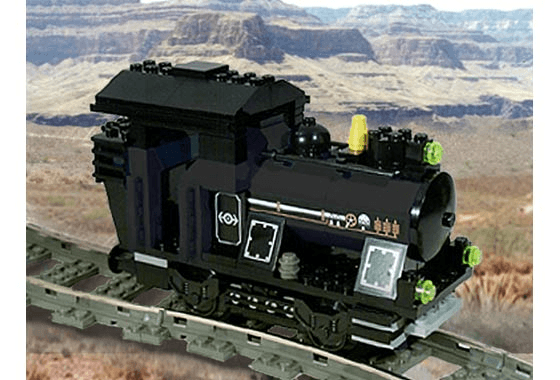LEGO Small Train Engine Black (KT305-1) set, 2001